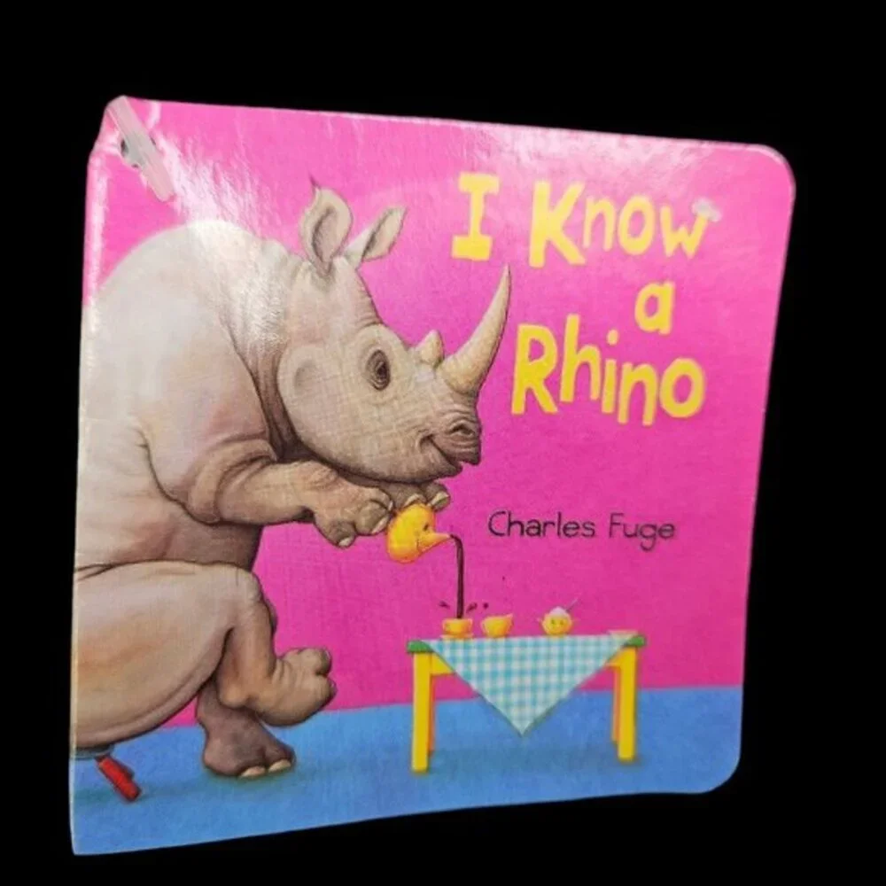 Two Rhino Rhinoceros Plush‎ Stuffed Animals Lot Gray Toys Gund and Kohls Cares